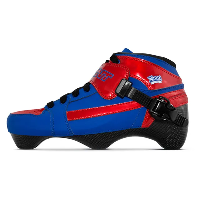 Blue Red BONT преследование 3PT Inline Катание на коньках ботинки три точки скорость Катание на коньках ботинки - Цвет: Blue Red