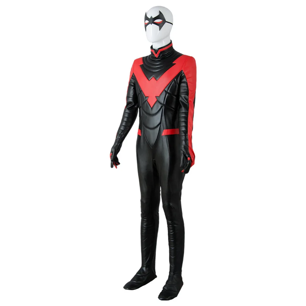 Бэтмен Молодые юстиции Nightwing Косплэй костюм комбинезон