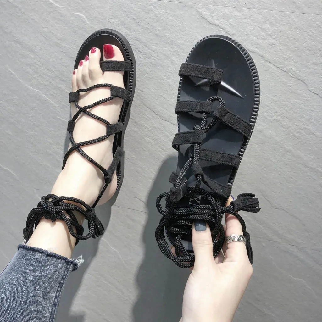 SAGACE сандалии в римском стиле женская обувь на плоской подошве модная летняя