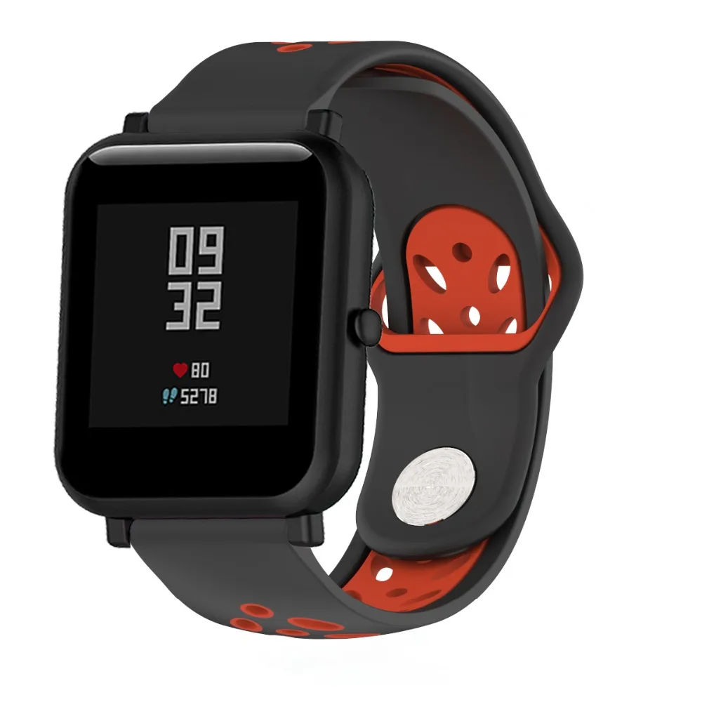 20 мм силиконовый браслет для Xiaomi Huami Amazfit Bip ремешок часов GTS GTR 42 | Электроника