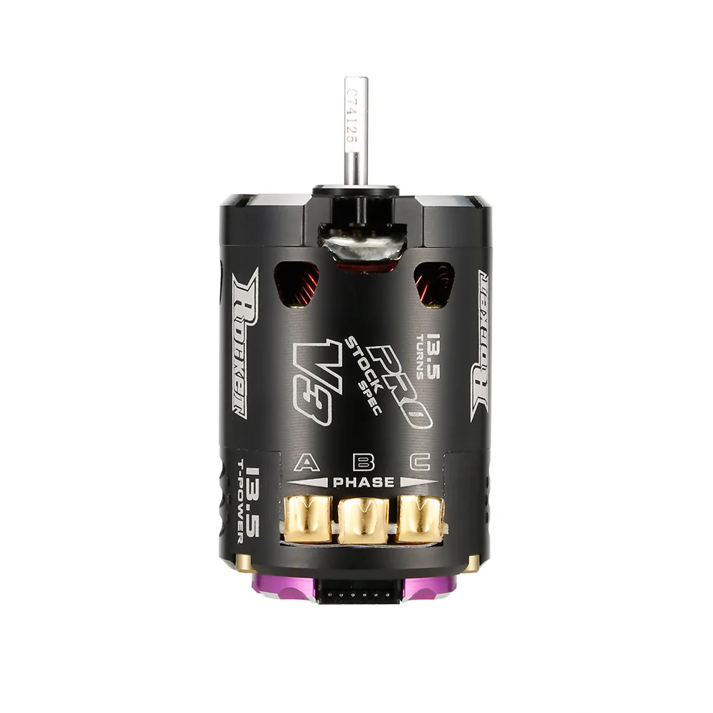 Радиоуправляемый бесщеточный двигатель Rocket V3 540 13 5 T для 1/10 радиоуправляемого