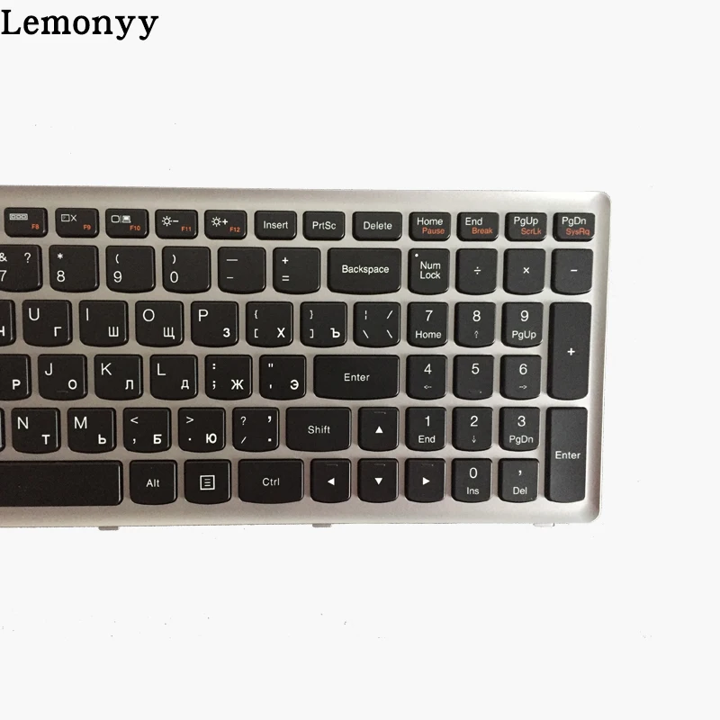 Новая русская клавиатура для lenovo IdeaPad Flex 15 Flex15 G500S G505S S500 S510 S510P Z510 серебристо-серая