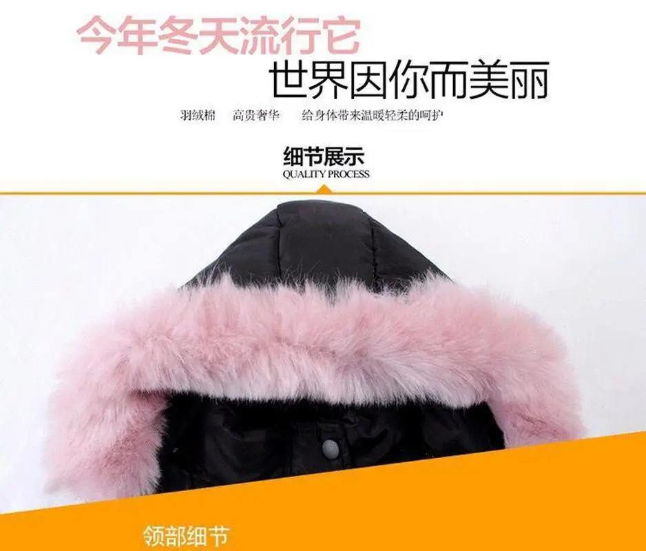 Новинка 2020 года Модная детская зимняя куртка Зимнее пальто для девочек Детские