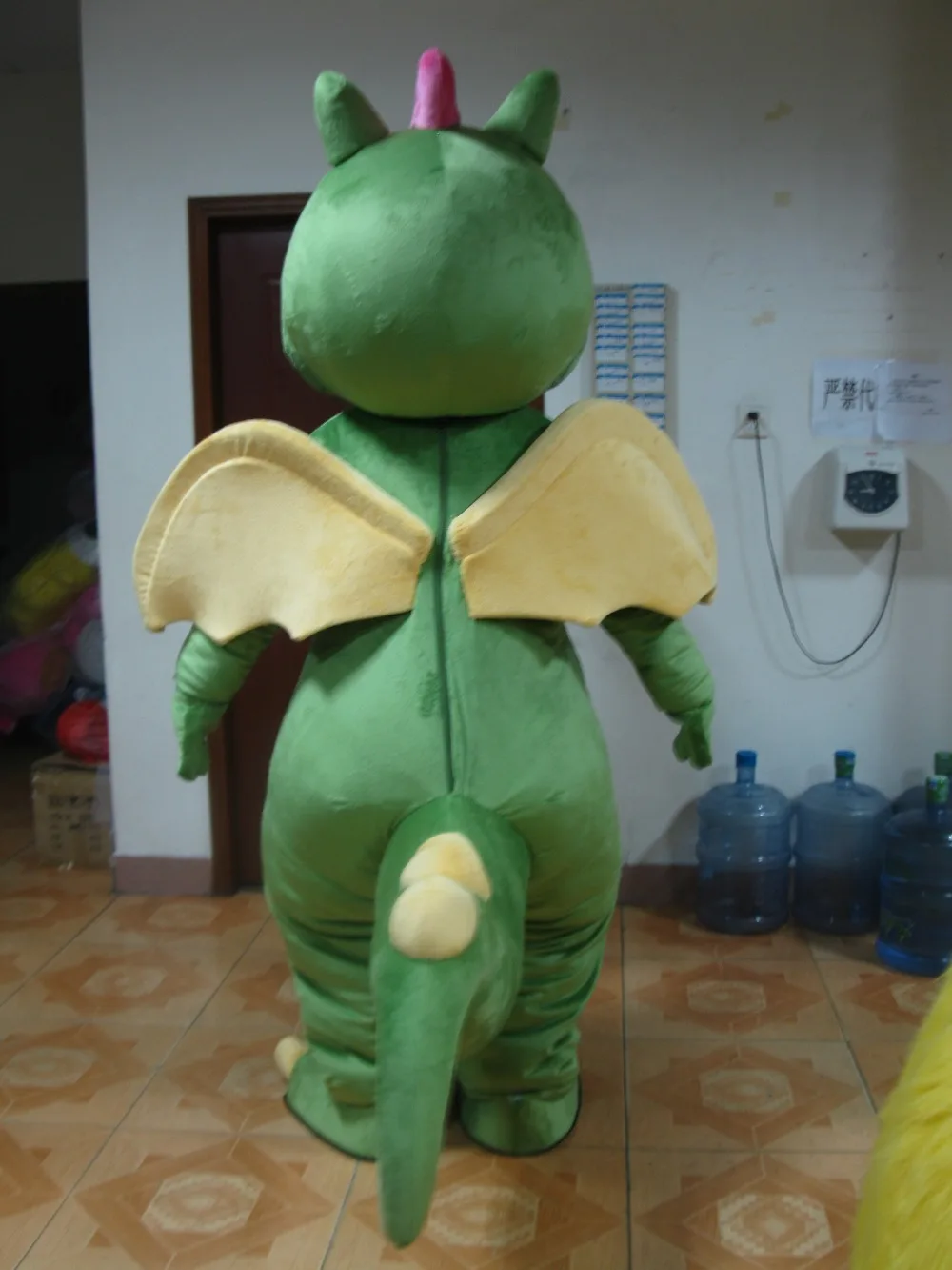 

Green Dinosaur Mascot Costume Suits Cosplay Party Game Dress Outfits Advertising Carnival Halloween Xmas Easter Festival Adults