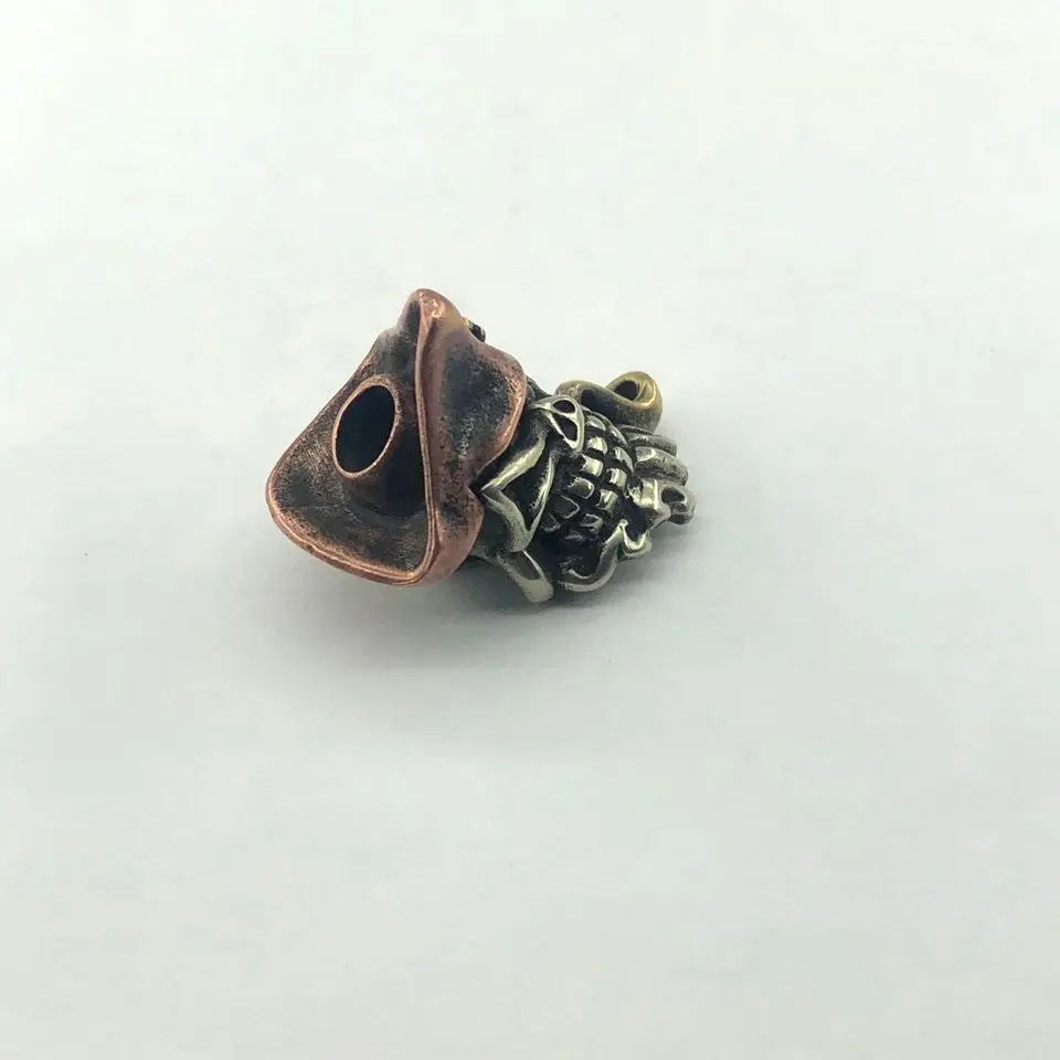 EDC нож бусины медь Pied пиратский череп бусы на шнурок Паракорд инструмент кулон #53 |