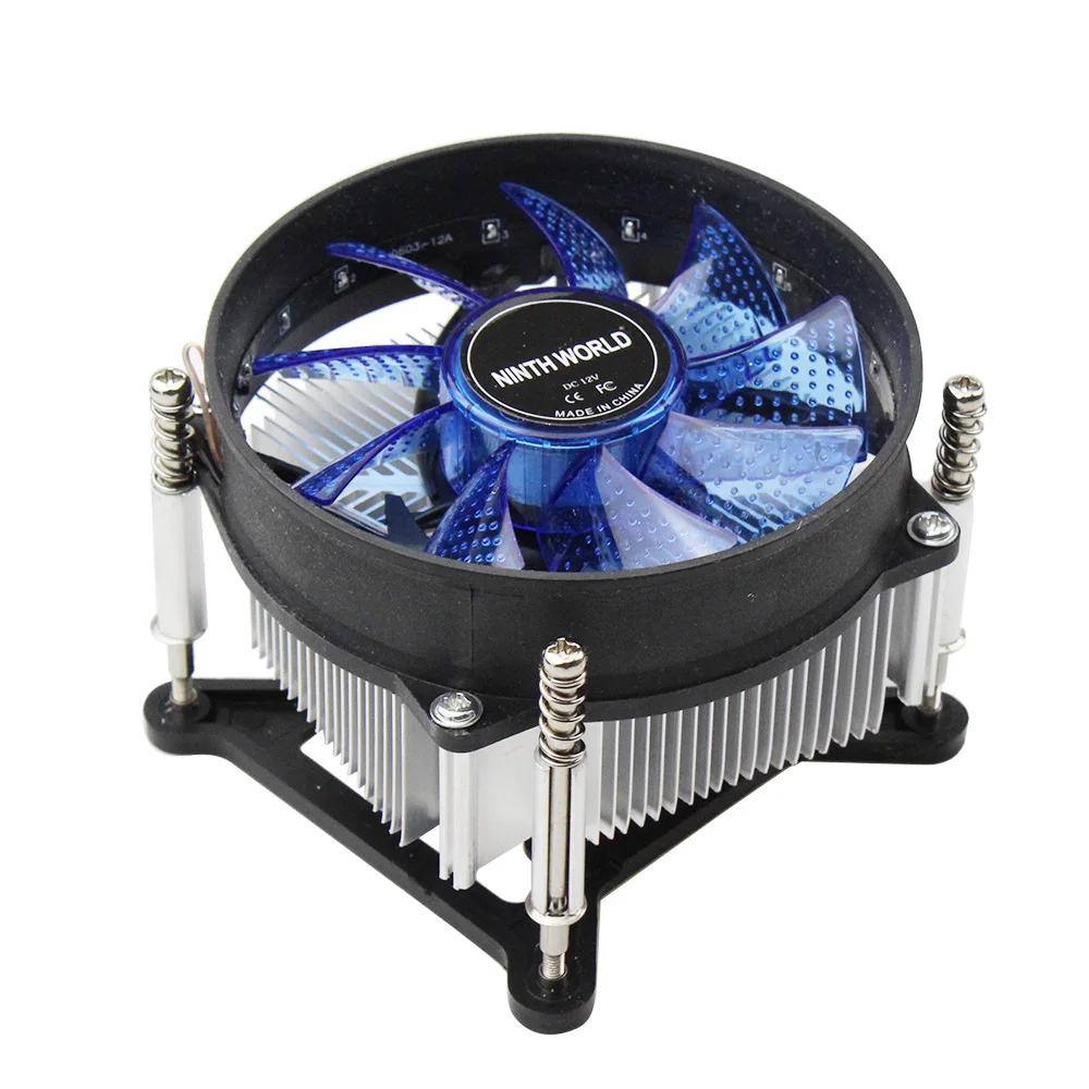 Кулер для процессора тихий 90 мм светодиодный 2200 об./мин. LGA 1150/1151/1155/AM2/AM3/AM4|Кулеры и