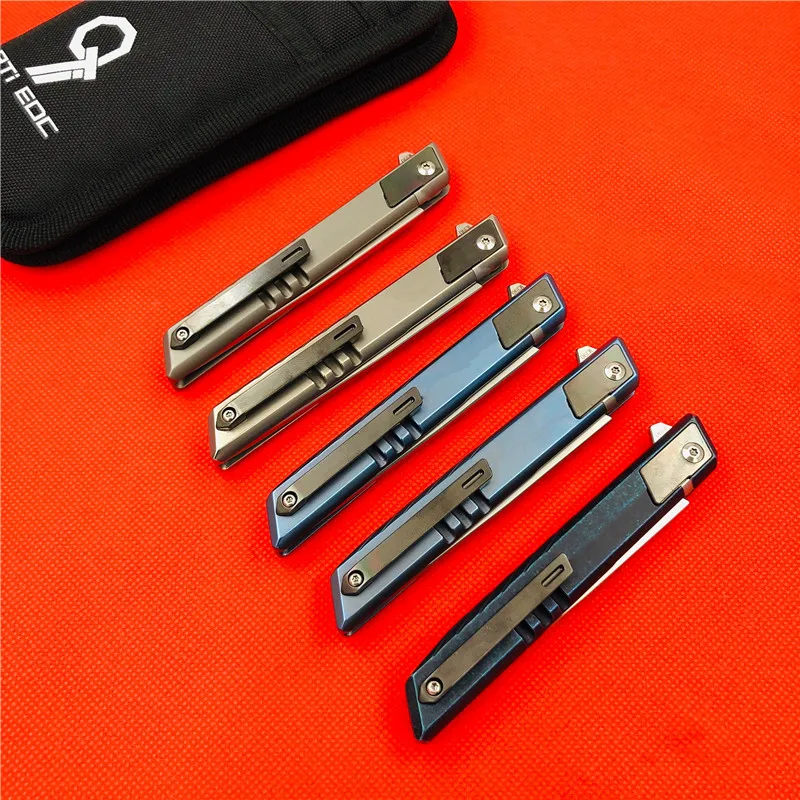 9TiEDC Djinn оригинальный нож из титанового сплава ручка складной открытый M390