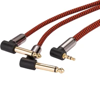 hi fi audio cable angle 3 5 mini jack to dual 14 inch jack for pc mobile speaker amp 3 5mm to 26 35mm ofc cable 1m 2m 3m 5m 8m