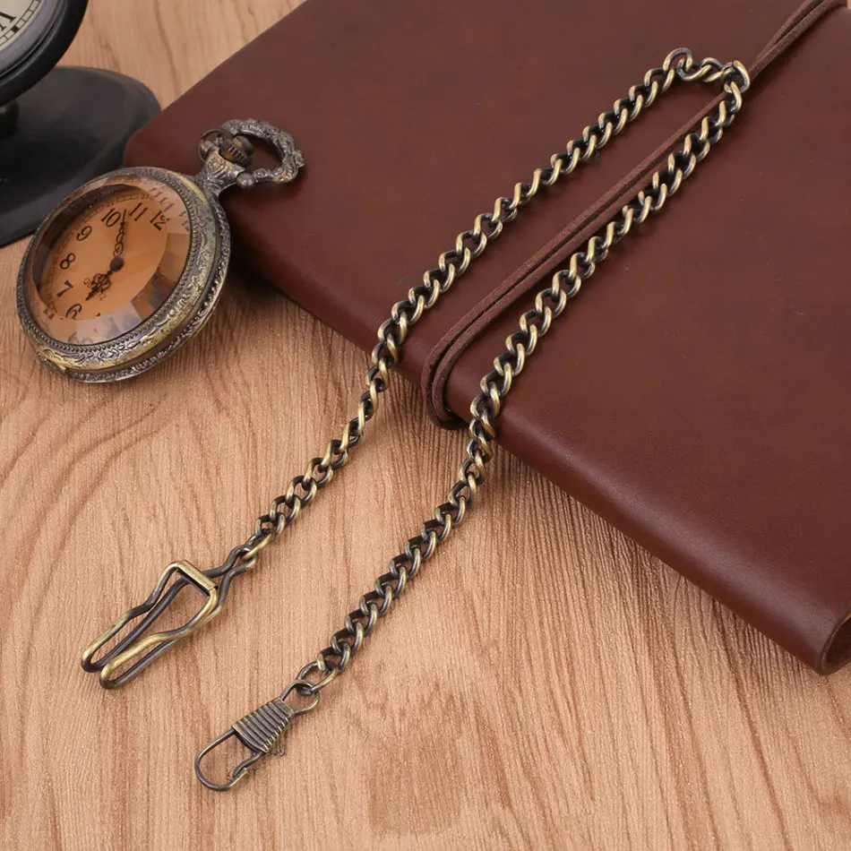 Винтажная карманная цепочка для часов белая/черная/зеленая