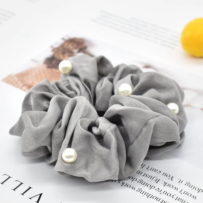 Жемчужные шелковые атласные резинки для женщин и девушек эластичная резинка