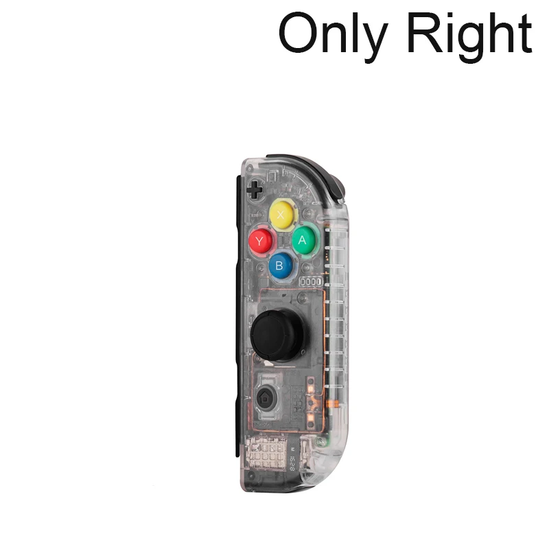 DIY Сменный переключатель оболочки для Kind switch NS чехол для joy con shell Mutil сочетание цветов - Цвет: Clear Right joy con