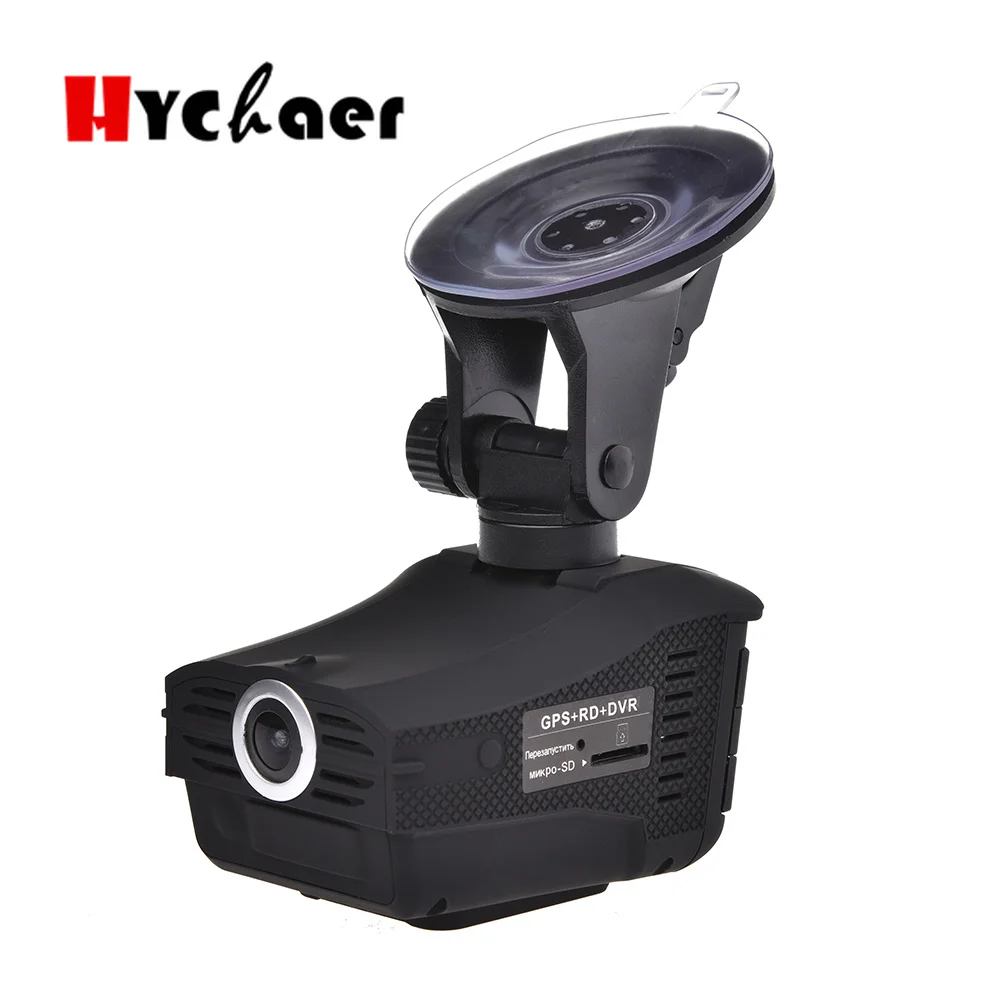 Автомобильный радар детектор видеорегистратор скорости Русский Голос 3 в 1 720P GPS