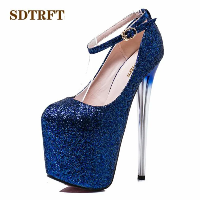 Женские туфли на шпильке 20 см с круглым носком|women pumps|round toethin high heels |