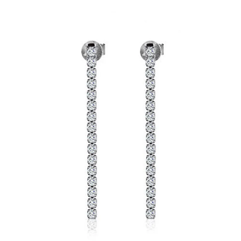 

Pendientes Fashion Jewelry aaa Cubic Zirconia Drop Earrings for Women Wedding Party Brincos Bijoux