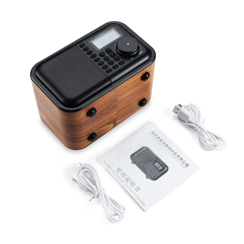 K531 беспроводной деревянный Bluetooth аудио радио USB карта динамик портативный MP3
