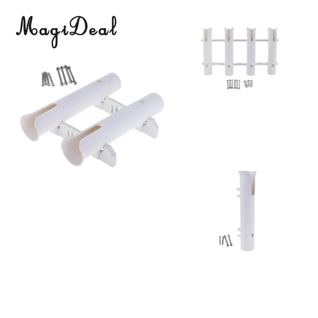 MagiDeal Морская Лодка Яхта вертикальный держатель для удочки стойка держатель для удочки Поддержка 1/2/4 трубка для байдарки для рыбалки на лодках аксессуар