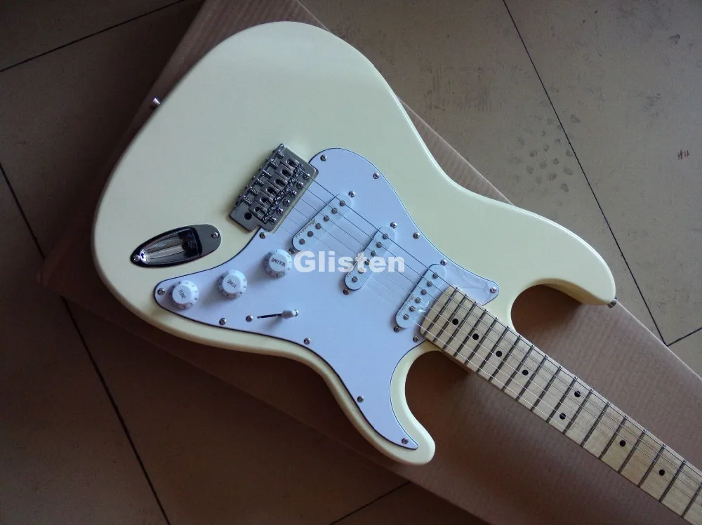 Крем st электрогитара sss сингл-звукосниматель, принимаем customsize, custom shop