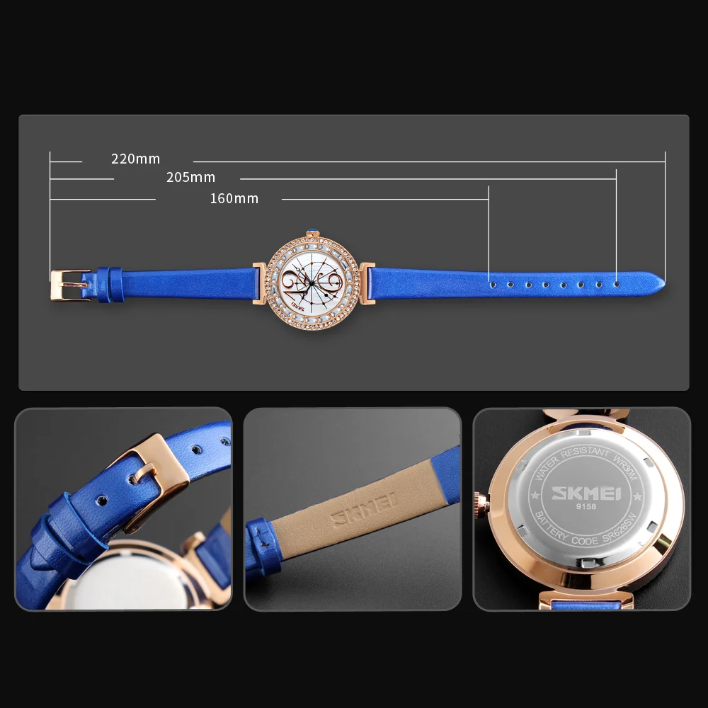 

Watch Women SKMEI brand Elegant Retro Watches Fashion Casual Quartz Watches Clock Female Casual Leather Women's Wristwatches