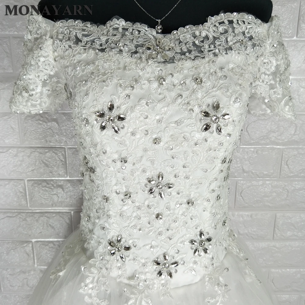 Свадебное платье Vestido De Noiva белое пикантное кружевное свадебное принцессы с