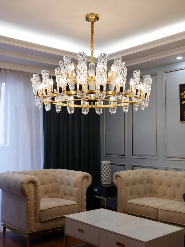 Роскошный Современный хрустальный светильник люстра в европейском стиле для