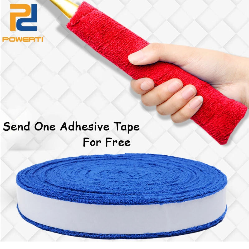 POWERTI 3 5 см вязкость полотенце Sweatband Overgrip хлопок теннис/бадминтон ракетка Grip Tacky Sweet