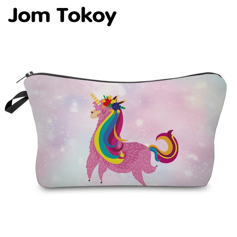 Jom Tokoy косметическая сумка-Органайзер с принтом ламы косметичка модная женская