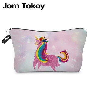 Jom Tokoy косметическая сумка-Органайзер с принтом ламы косметичка модная женская брендовая косметичка Hzb938