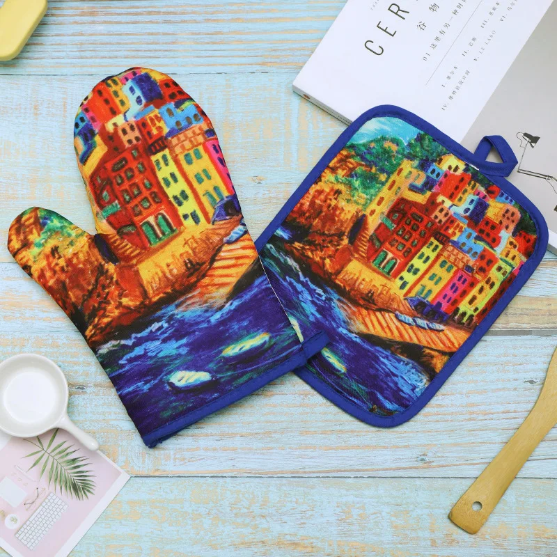 1 комплект хлопковые модные перчатки в скандинавском стиле с Парижской башней и