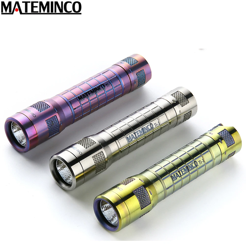 Мини фонарик MATEMINCO Ti1 титановый металлический фонарь NICHA 219C (5000 K) макс. 85 люменов