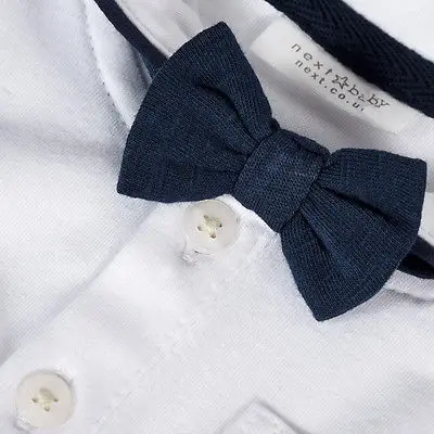 Комплект одежды для мальчиков 3 шт. джентльменский топ + брюки галстук-бабочка