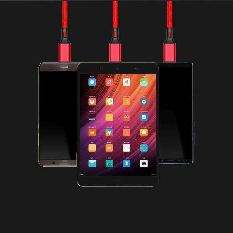 Тип C мобильный кабель для передачи данных в нейлоновой оплетке Android телефон