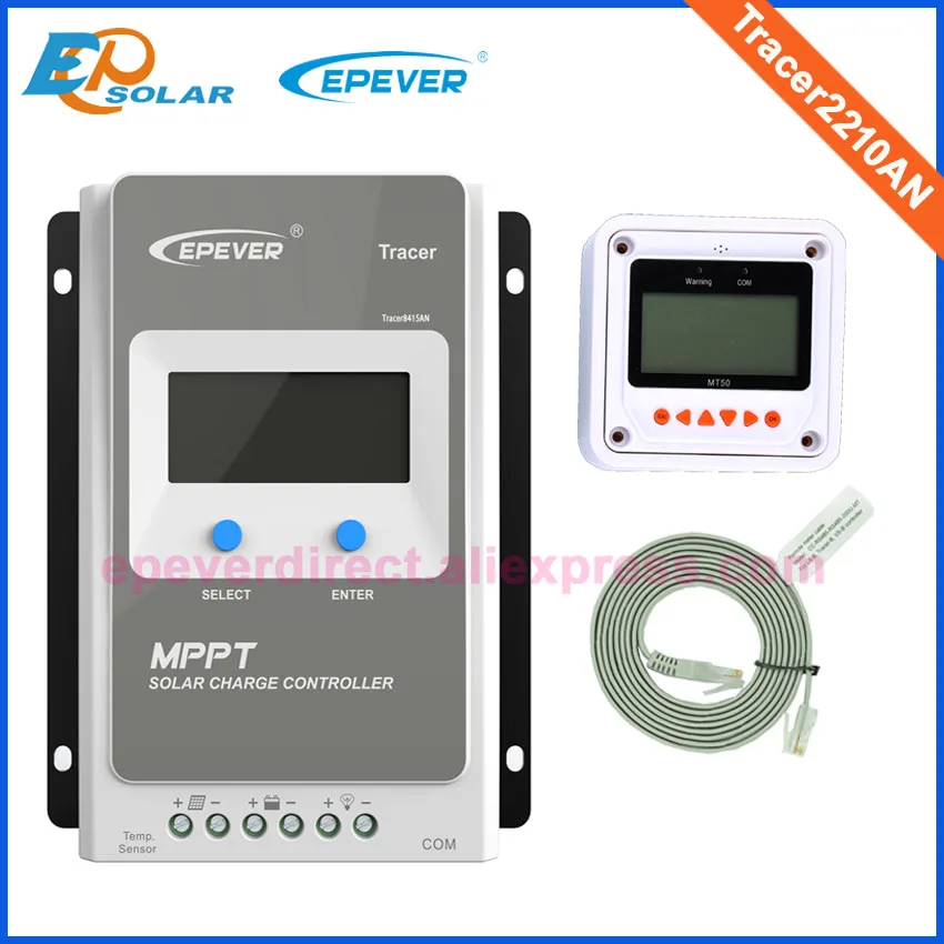 

Tracer 2210AN MPPT 20A 12V 24V Solar Charge Controller Auto Switch LCD Solar Panel Battery Regulator Charge Controller Max 520W