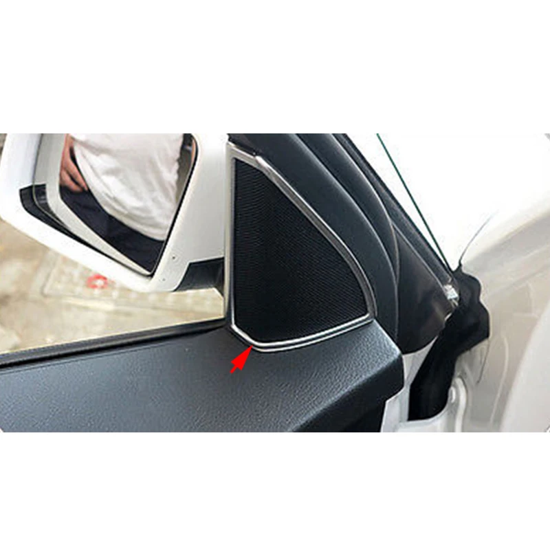 Автомобильный Стайлинг 2 шт./компл. Хромированная Пластина ABS дверь стерео