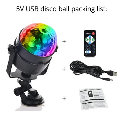 

Crystal Magic Ball Disco Light Laser Projector LED Stage Lights Disco DJ Light Lamp for Bar Party Home Indoor with Controller