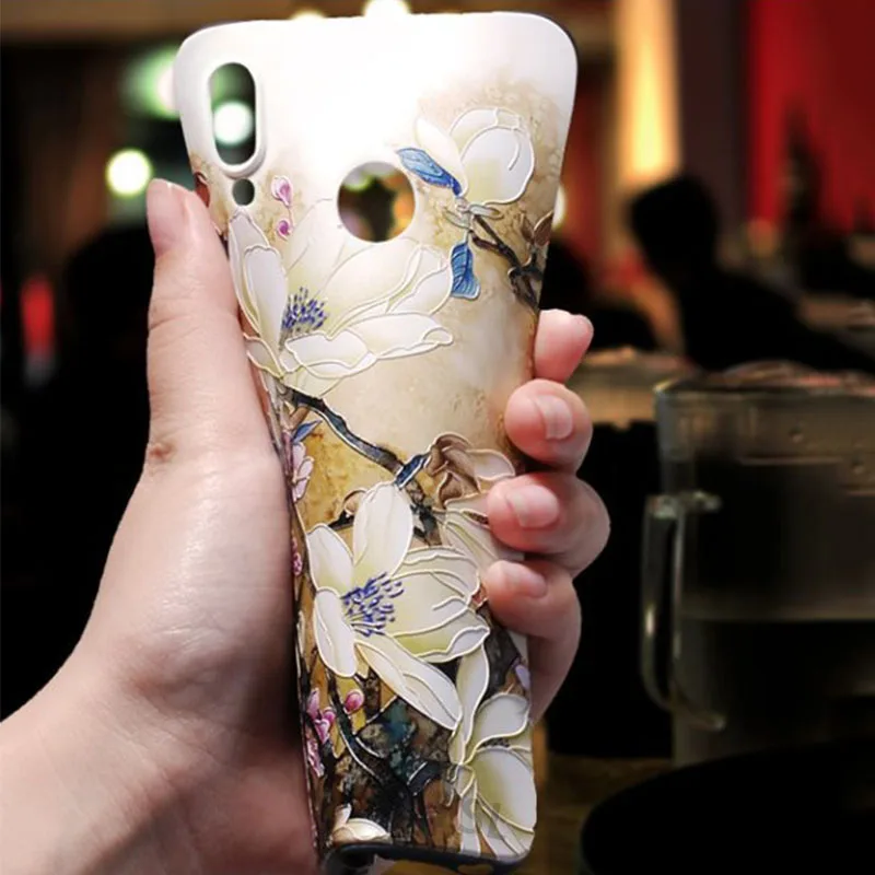 3D цветок чехол для huawei P30 Pro P20 P10 P9 Lite Nova 3 3i 4 Honor 8X 7A 7C Крышка для huawei Y7 Pro Y6 Prime P Smart Y9