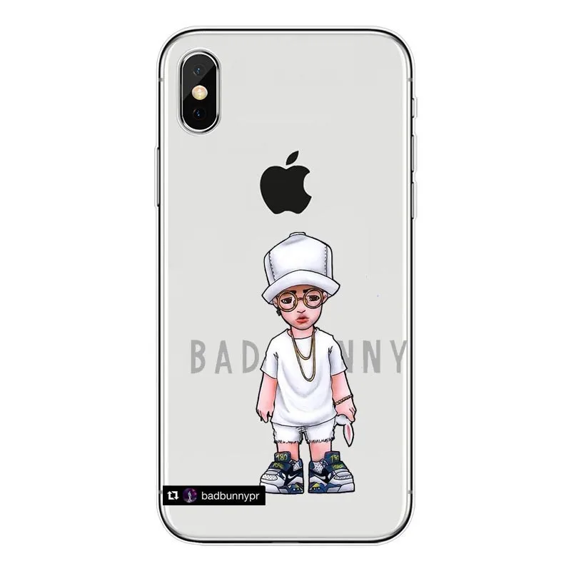 Bad Bunny Coelho Maluma Ozuna POP Hip Hop Rapper мягкий силиконовый чехол из ТПУ для iPhone X 8 7 6 Plus 5 4 XS XR