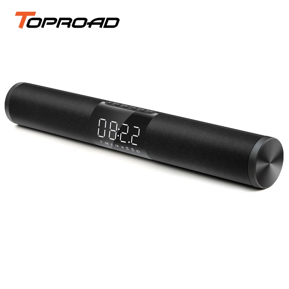 TOPROAD большая мощность Bluetooth динамик стерео беспроводной Саундбар с микрофоном