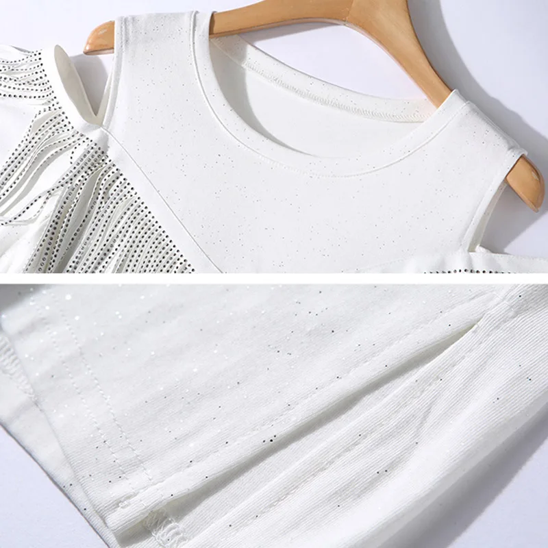 

Willstage 2019 Summer Women dress short sleeve sexy off the shoulders Sequin silver tassel patchwork bodycon sheath Dresses