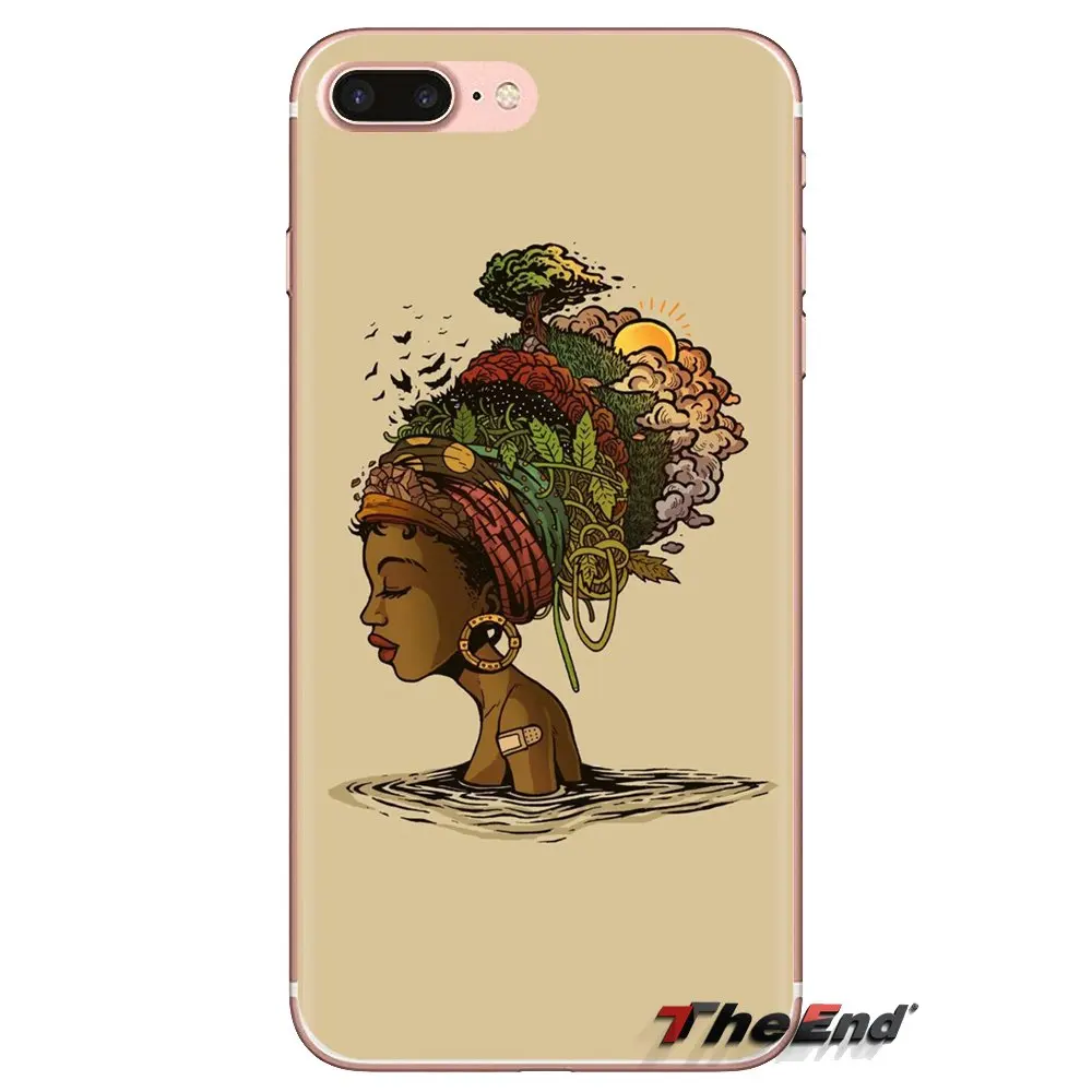 Transparent TPU Skin Case 2bunz Melanin Poppin Aba For LG Spirit Motorola Moto X4 E4 E5 G5 G5S G6 Z Z2 Z3 G2 G3 C Play Plus Mini |