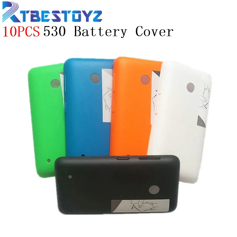 RTBESTOYZ 10PCS/lot Mobile Phone Shell Cover For Nokia Lumia 530 Housing Rear Back Case Battery Door With Side Bottons | Мобильные