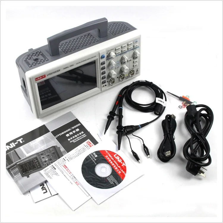 UNI-T UTD2102CEX 2-канальный цифровой запоминающий осциллограф с полосой пропускания 100
