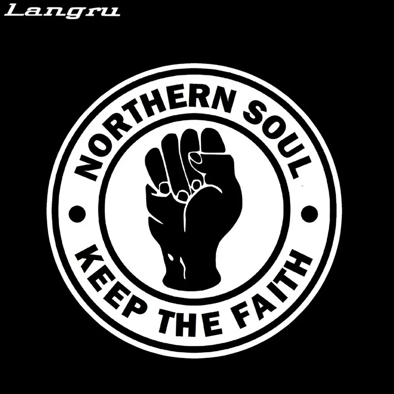 Оригинальная виниловая наклейка Langru Keep The Faith North Soul мотоциклетная для автомобиля