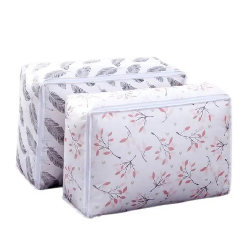 Storage Bag Feather Shape Home Clothes Quilt Pillow Blanket Travel Luggage Organizer Clothing Wardrobe | Дом и сад