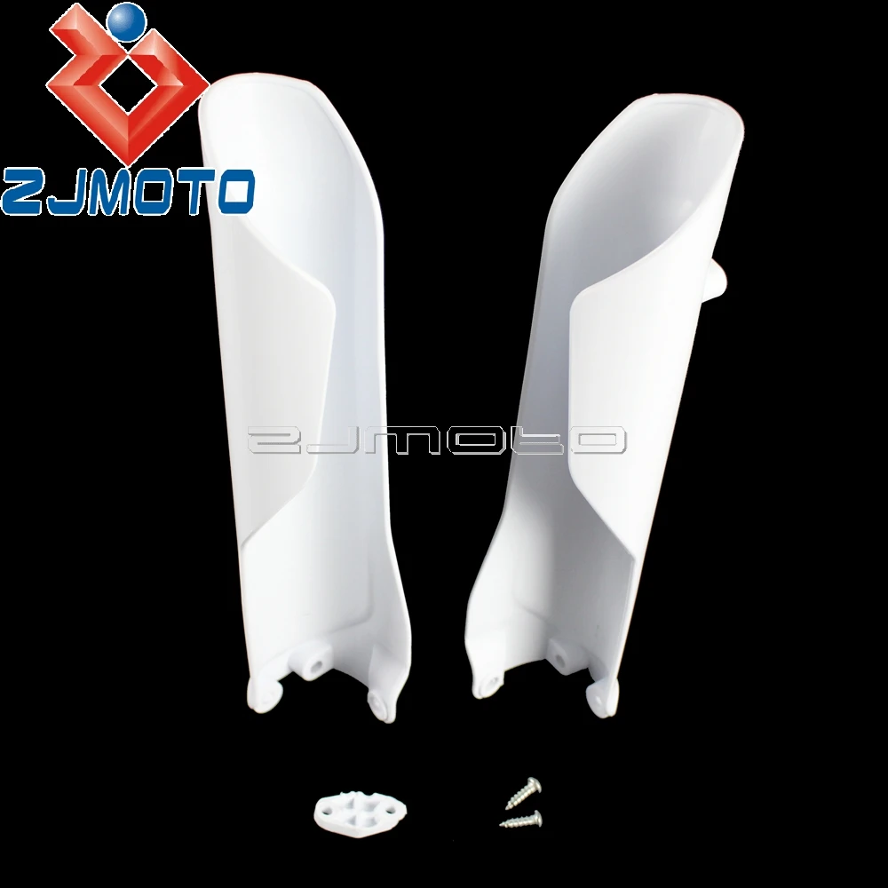ABS пластик белый грязи велосипед вилка гвардии эндуро шок крышки труб для KTM 450XC F