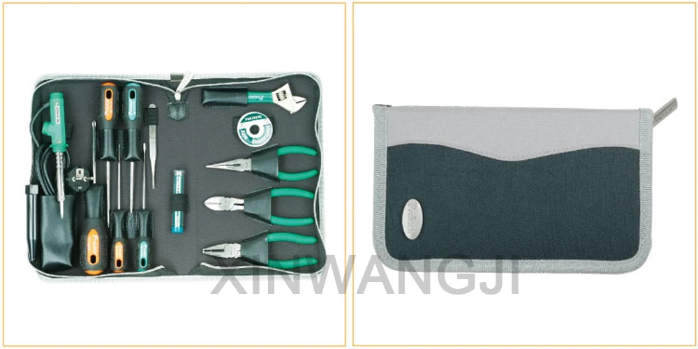 Pro'skit PK-2086B ремонт электроприборов набор инструментов плоскогубцы отвертка Электрический паяльник электронный набор обслуживания