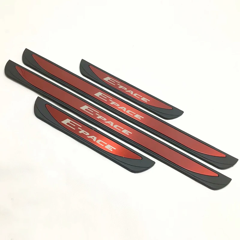Stainless Steel For Jaguar E-PACE 2017 2018 Door Sill Trim Protectors Guard Cover Car Styling accessories 4pcs | Автомобили и