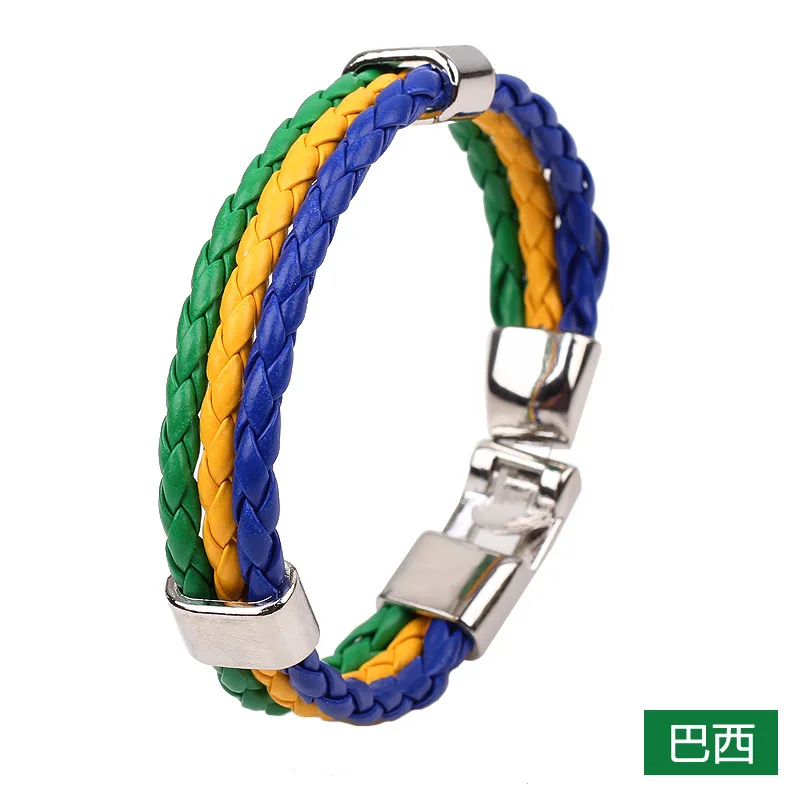 Новый Бразилия мира по футболу Multi национального мемориала браслета тканые