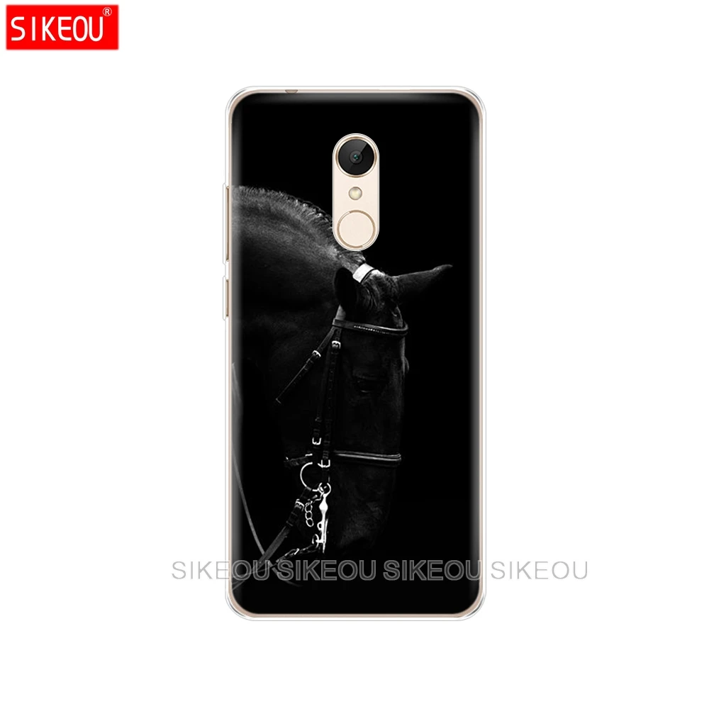 Силиконовый чехол для телефона Xiaomi redmi 5 4 1 1s 2 3 3s pro PLUS note 4X 4A 5A Sunset and horse | Мобильные