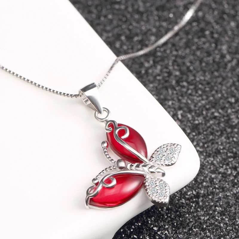 Натуральный камень бабочка ожерелье уникальные элементы кристалл ожерелья для