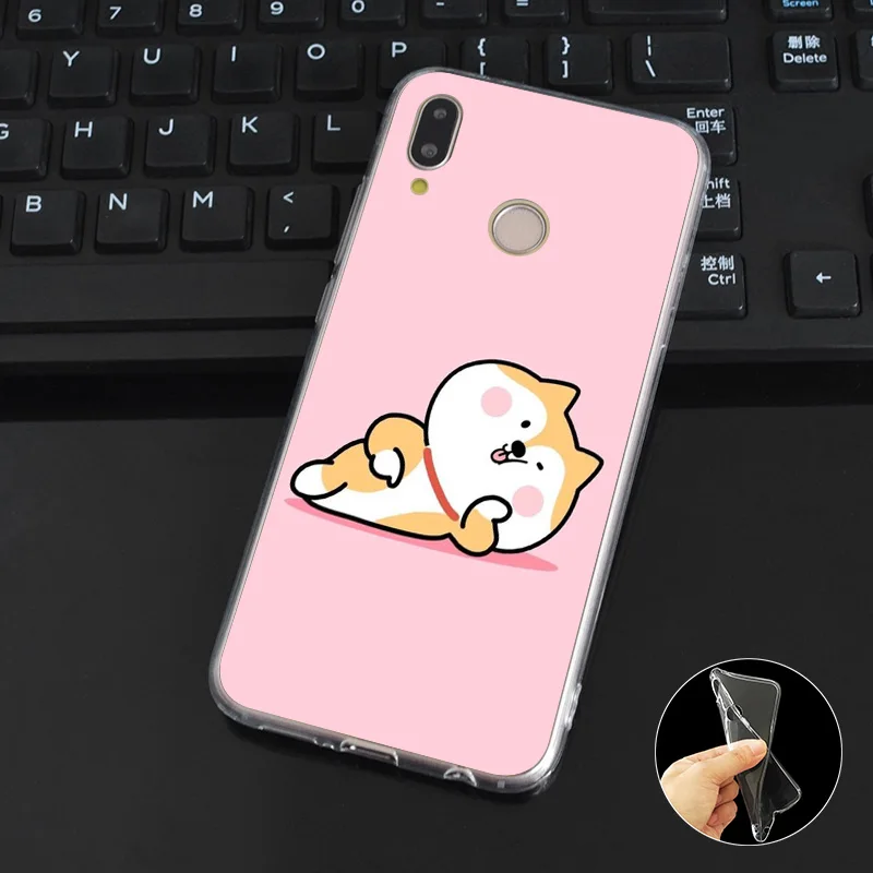 Мягкий силиконовый чехол DREAMFOX M317 Cut Corgi из ТПУ для huawei Honor 6A 6C 7X9 10 P20 P30 Lite Pro P Smart 2019 |
